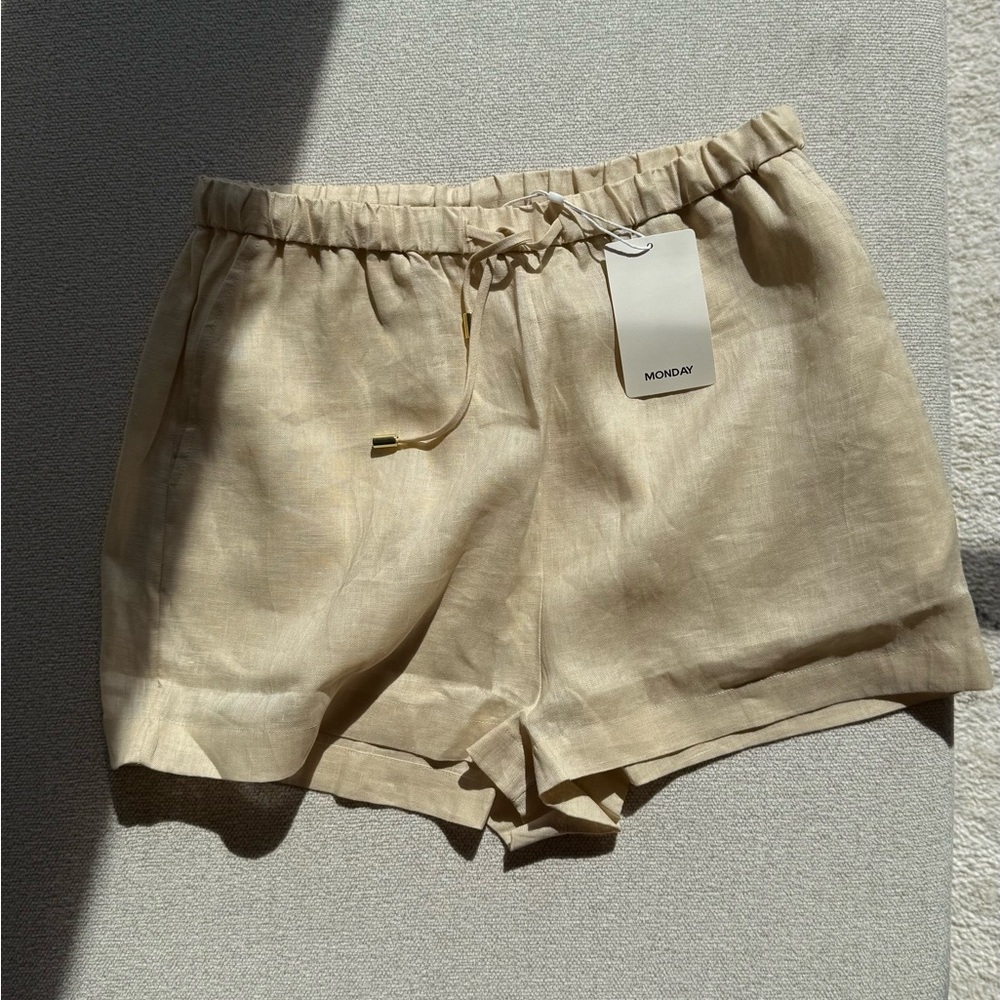 Monday swimwear linen shorts